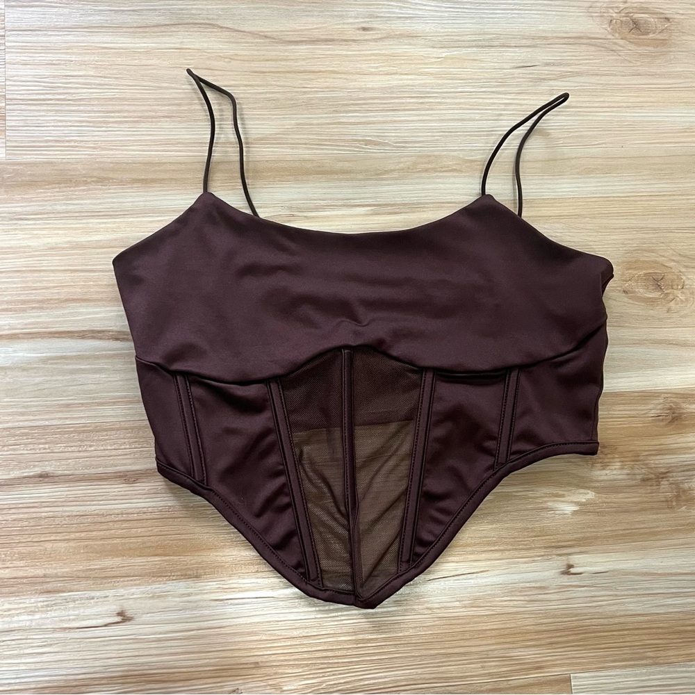 Corset caged tank top